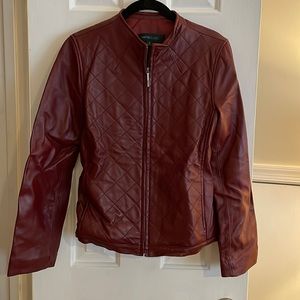 Beautiful Red Siena Studio Leather Jacket